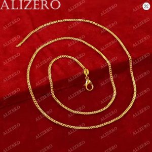 ALIZERO 18K Gold Necklaces For Women Man Fashion Fine Jewelry Wholesale